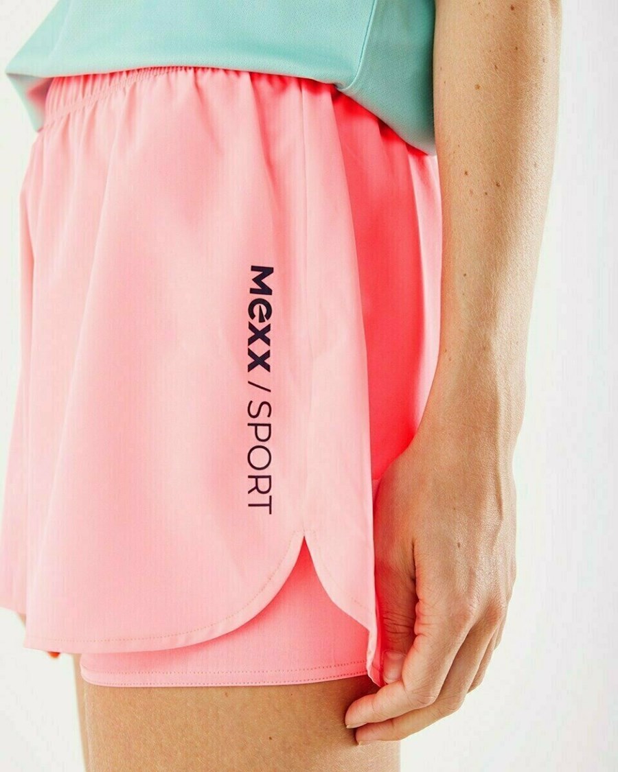 Mexx 2-in-1 Krótkie Neon Pink Różowe | WLACU9754