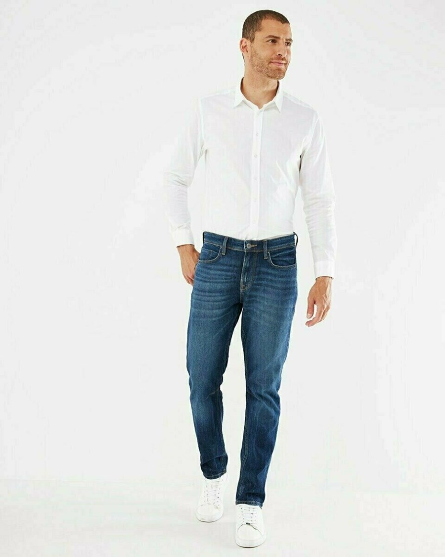 Mexx ADAM Jeans Dark Used Niebieskie | CXFIV9258