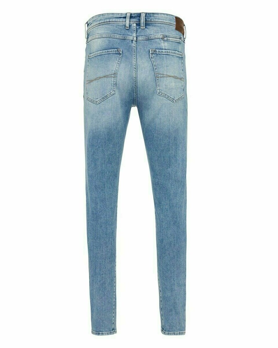 Mexx ADAM Mid waist/ Tapered leg jeans Light Bleach Niebieskie | NRLKM5436