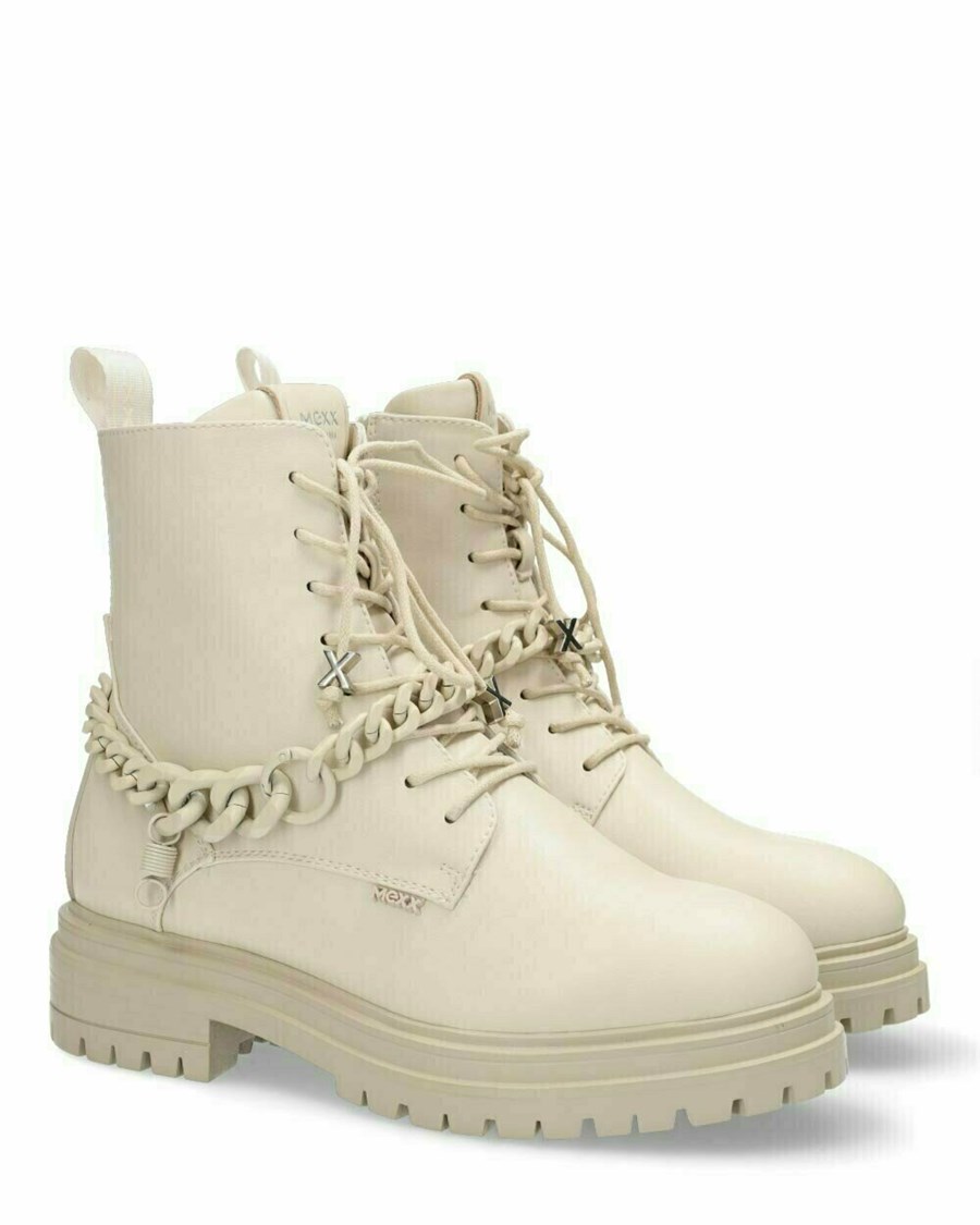 Mexx Ankle boot Fabulous Off White Białe | IUYZO8205