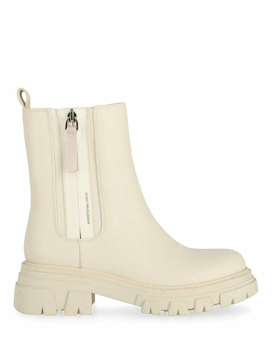 Mexx Ankle boot Keira Off White Białe | ORPEW2459