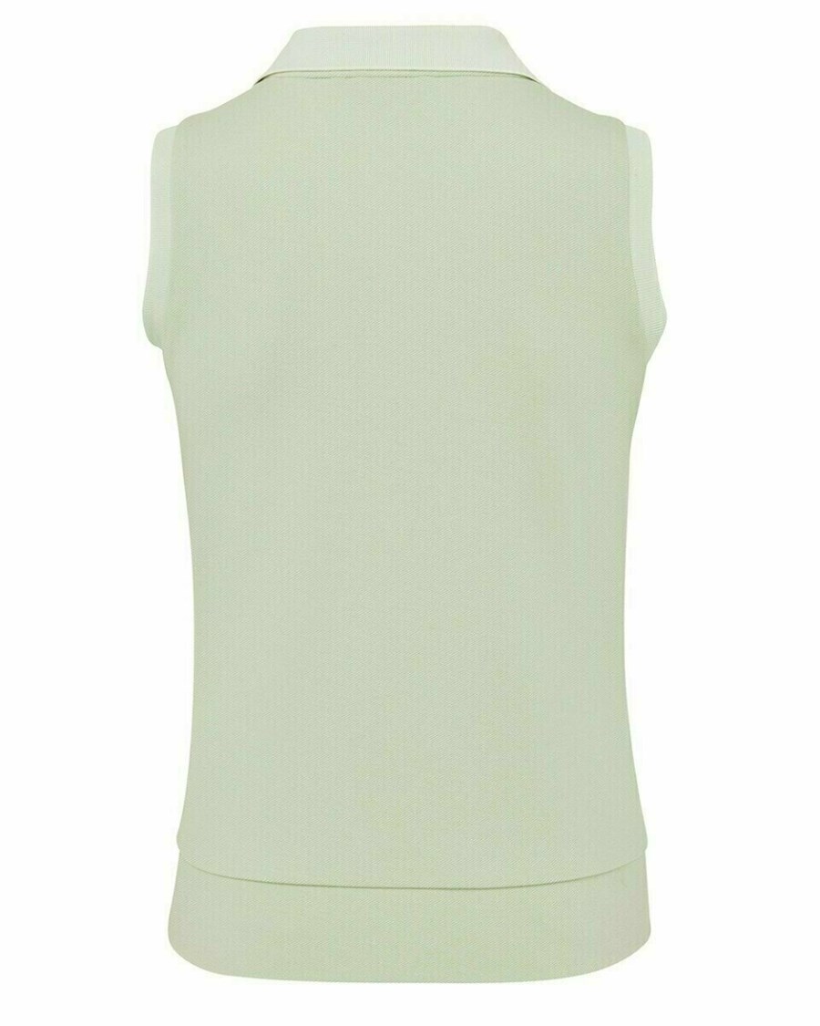 Mexx Bez Rękawów polo Mint Green Zielone | LECPG2690