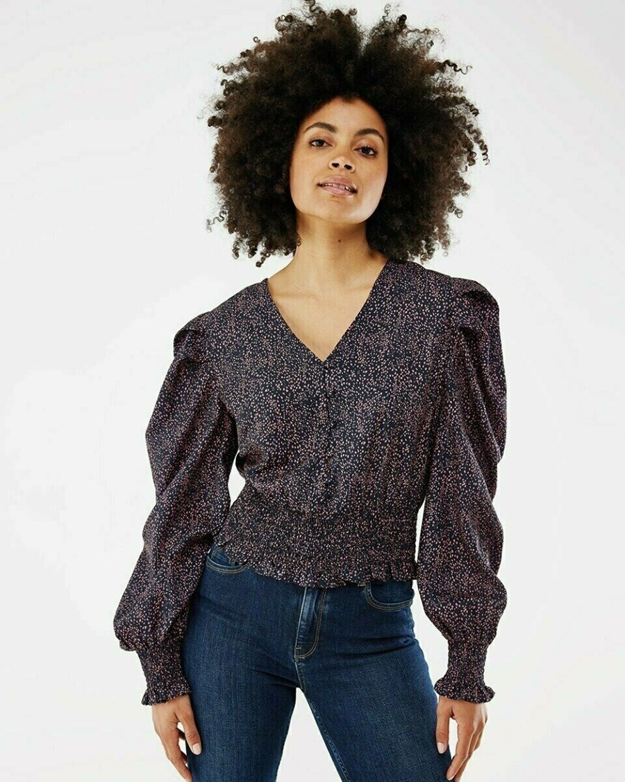 Mexx Blouse Printed Niebieskie | ZWPGS2367