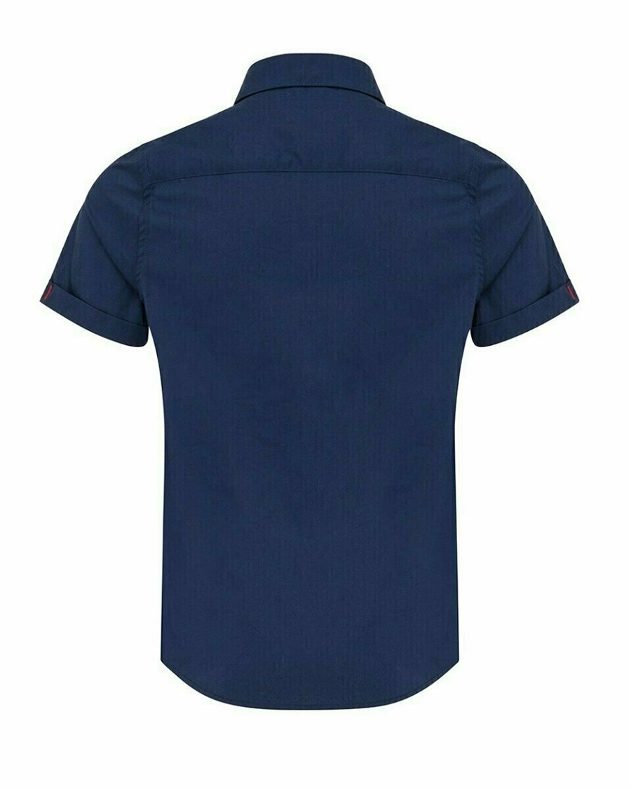 Mexx Blouse short sleeve Navy Niebieskie | JBTEM9345