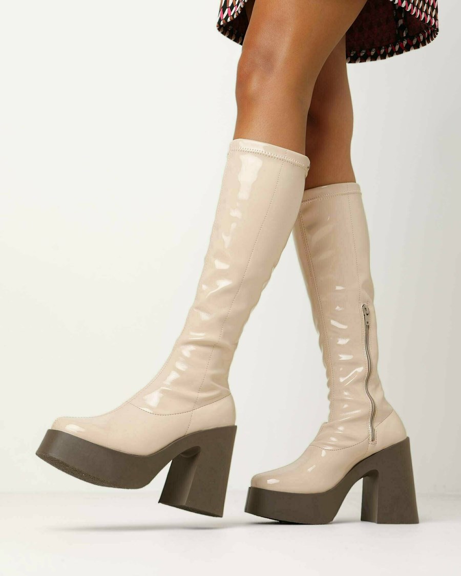 Mexx Boot Kora Nude Beżowe | JHGXQ8796