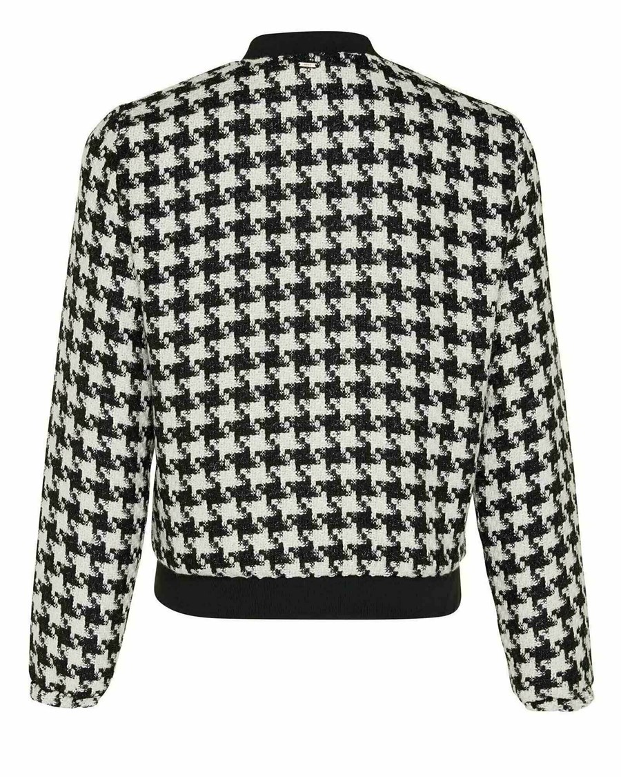 Mexx Bouclé bomber jacket Black Czarne | QOTFH2397