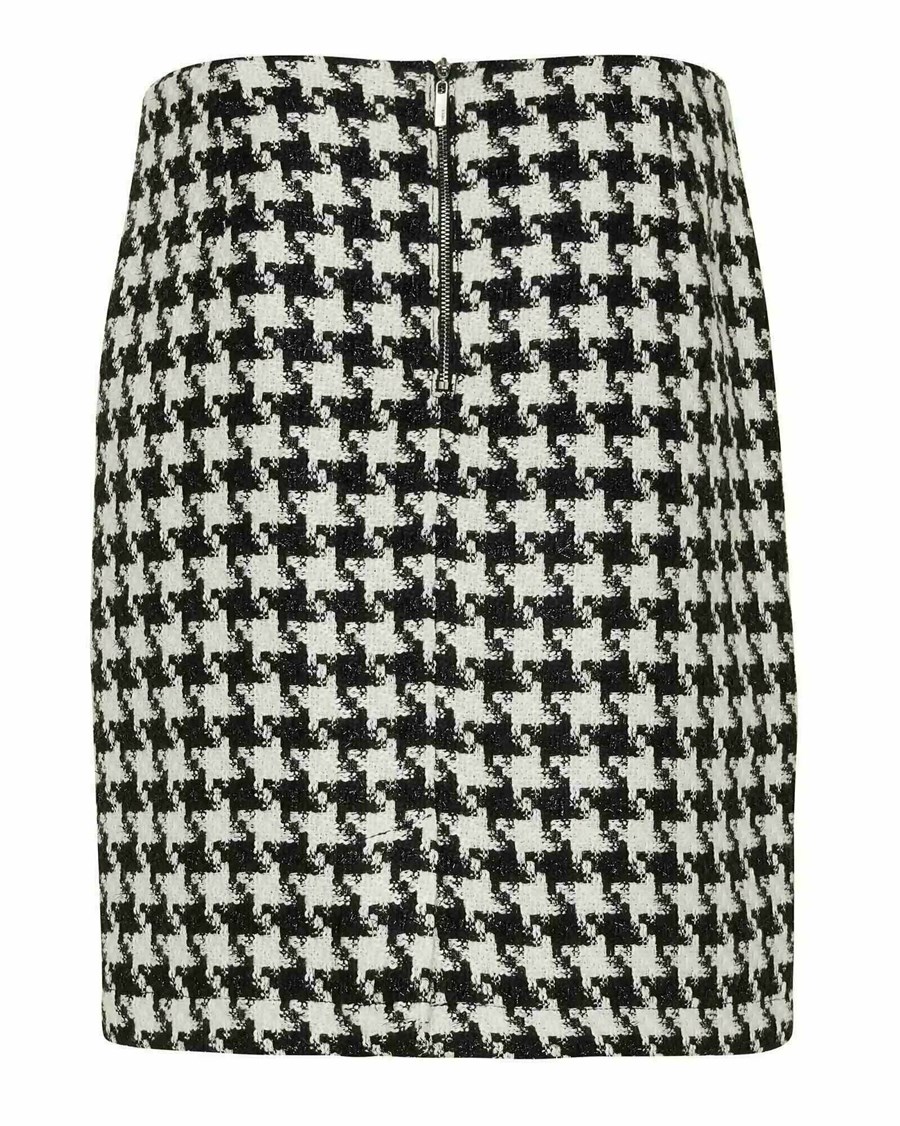 Mexx Bouclé pencil skirt Black Czarne | THMVQ9023