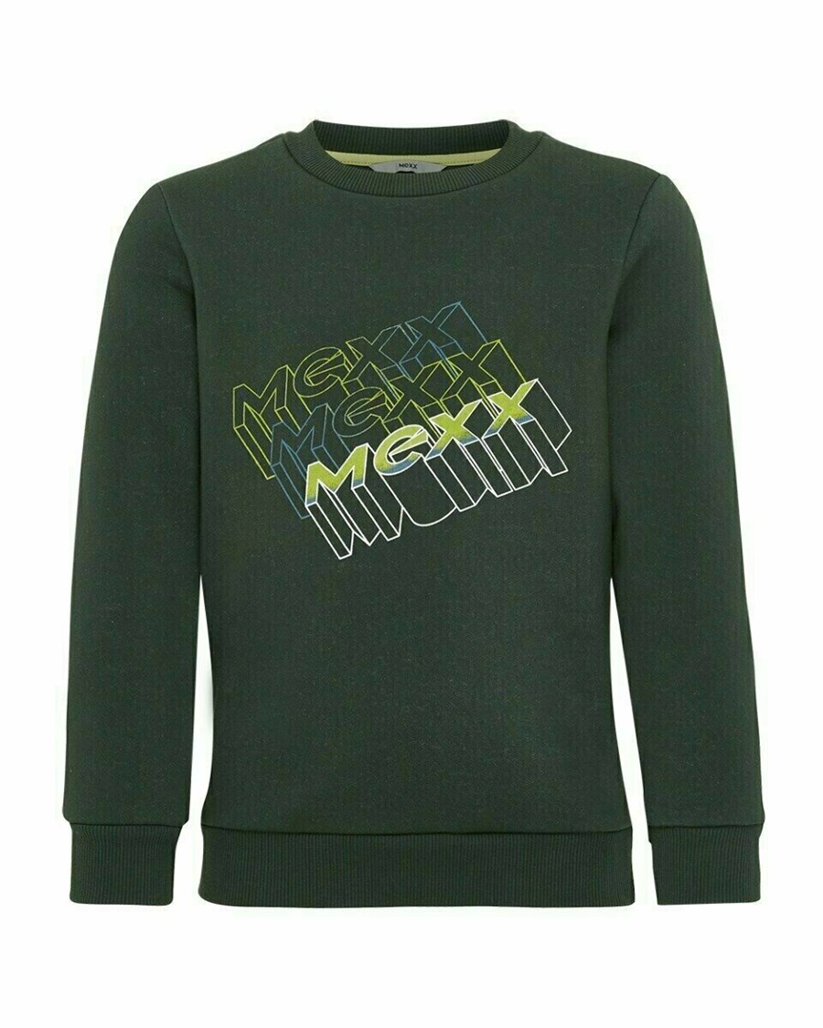 Mexx Crew Neck Sweatshirt Dark Green Zielone | IPOFC9320