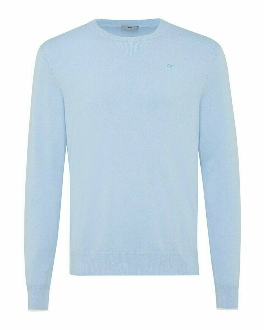 Mexx Crew neck sweater Light Blue Niebieskie | TRYXJ2075