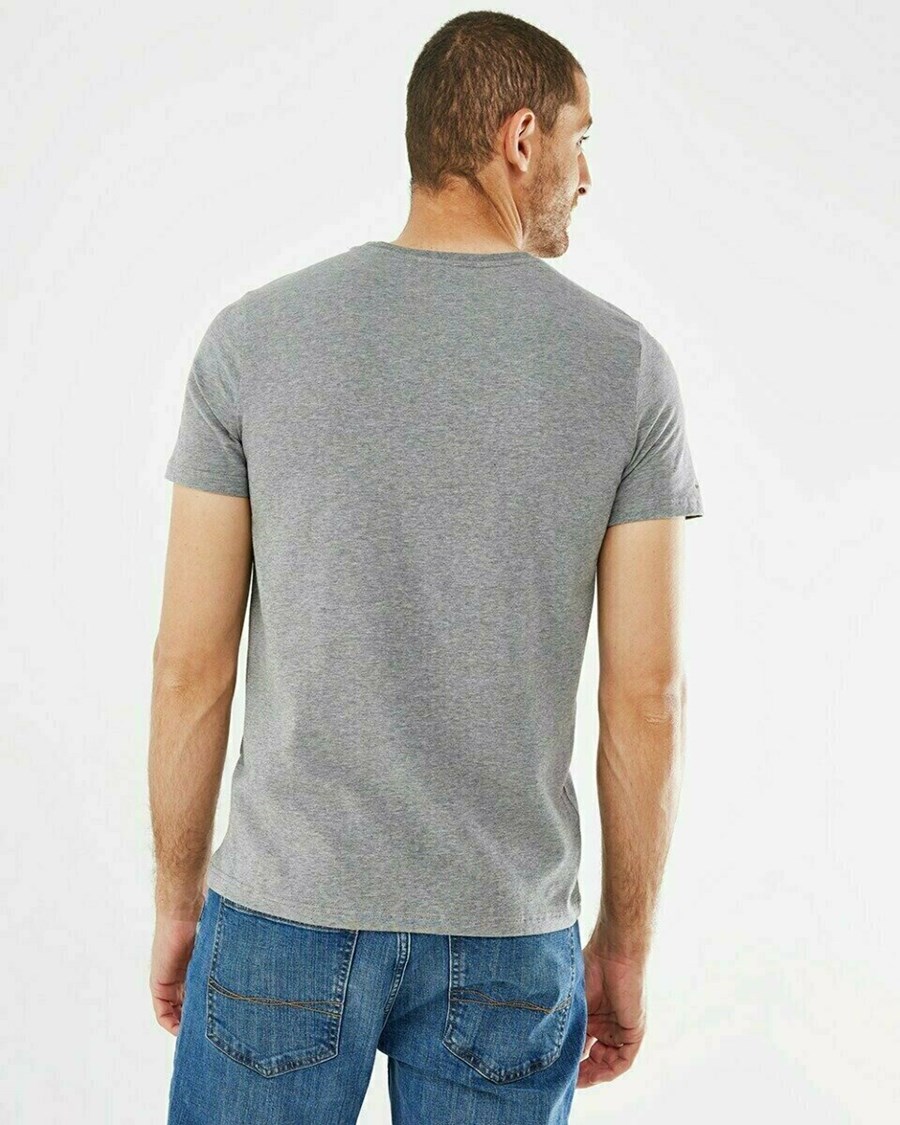 Mexx Crewneck T-Shirt Grey Melange Szare | DURFP1043