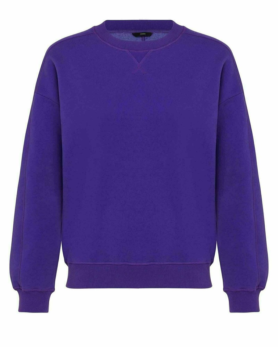 Mexx Crewneck sweater Bright Purple Fioletowe | MNEUZ9081