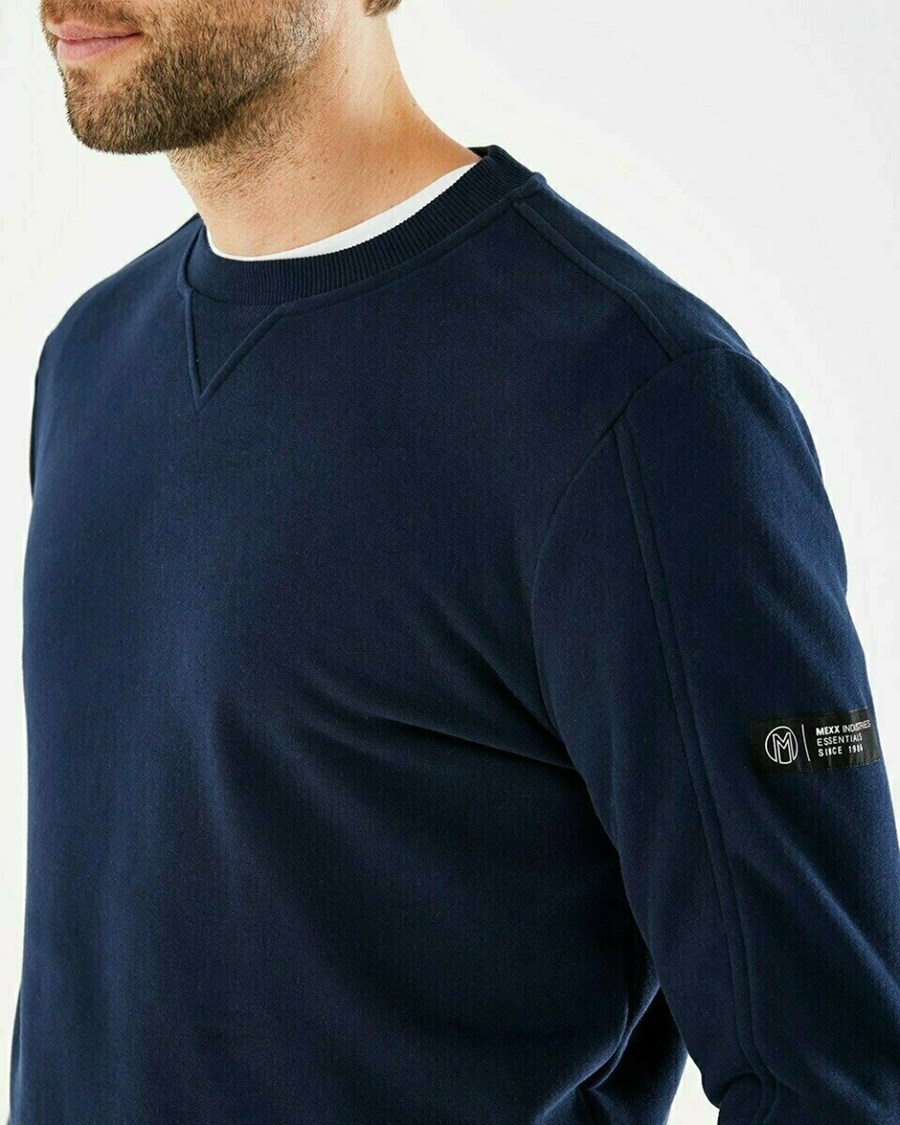 Mexx Crewneck sweater Navy Niebieskie | EPHRF4378