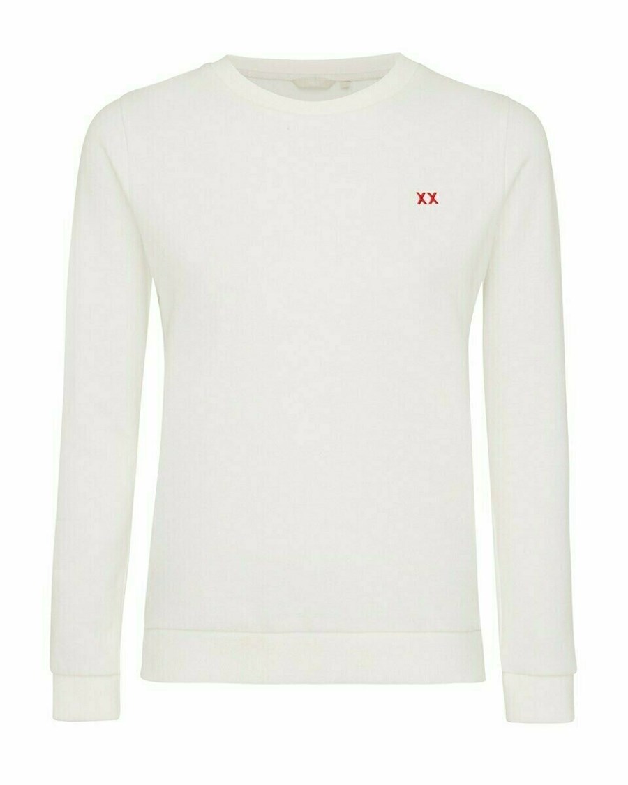Mexx Crewneck sweater Off White Białe | HAJFQ8592