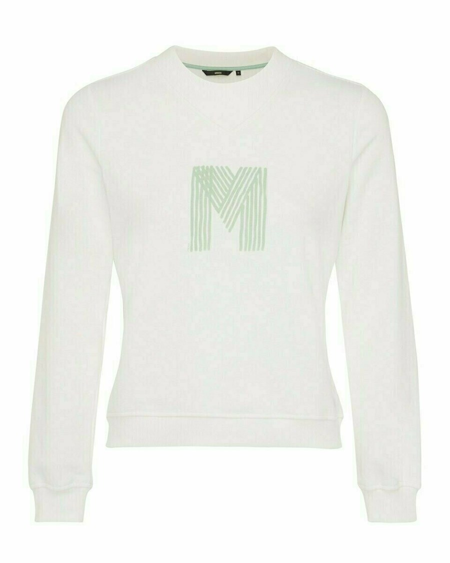 Mexx Crewneck sweater Off White Białe | YBAHD3590