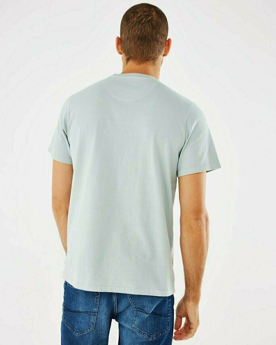 Mexx Crewneck t-shirt Grey Mint Zielone | FZUOI3140