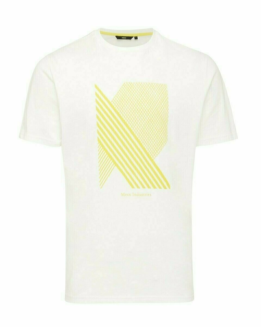 Mexx Crewneck t-shirt Off white Białe | ORTPG1285