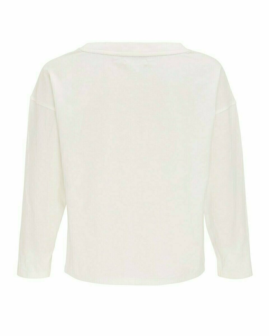 Mexx Cropped shirt LS Off white Białe | MVKJR5608
