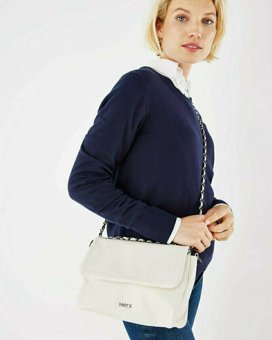 Mexx Crossbody pillow bag Off White Białe | QUOYD1405