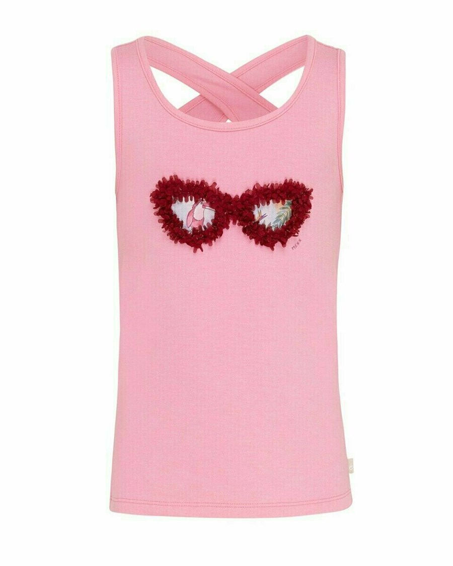 Mexx Crossed back singlet Pink Różowe | NFQEO6497