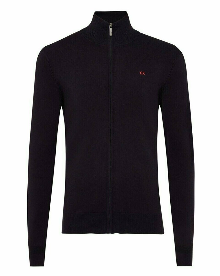 Mexx Fine knit cardigan Navy Niebieskie | WYCLD7183