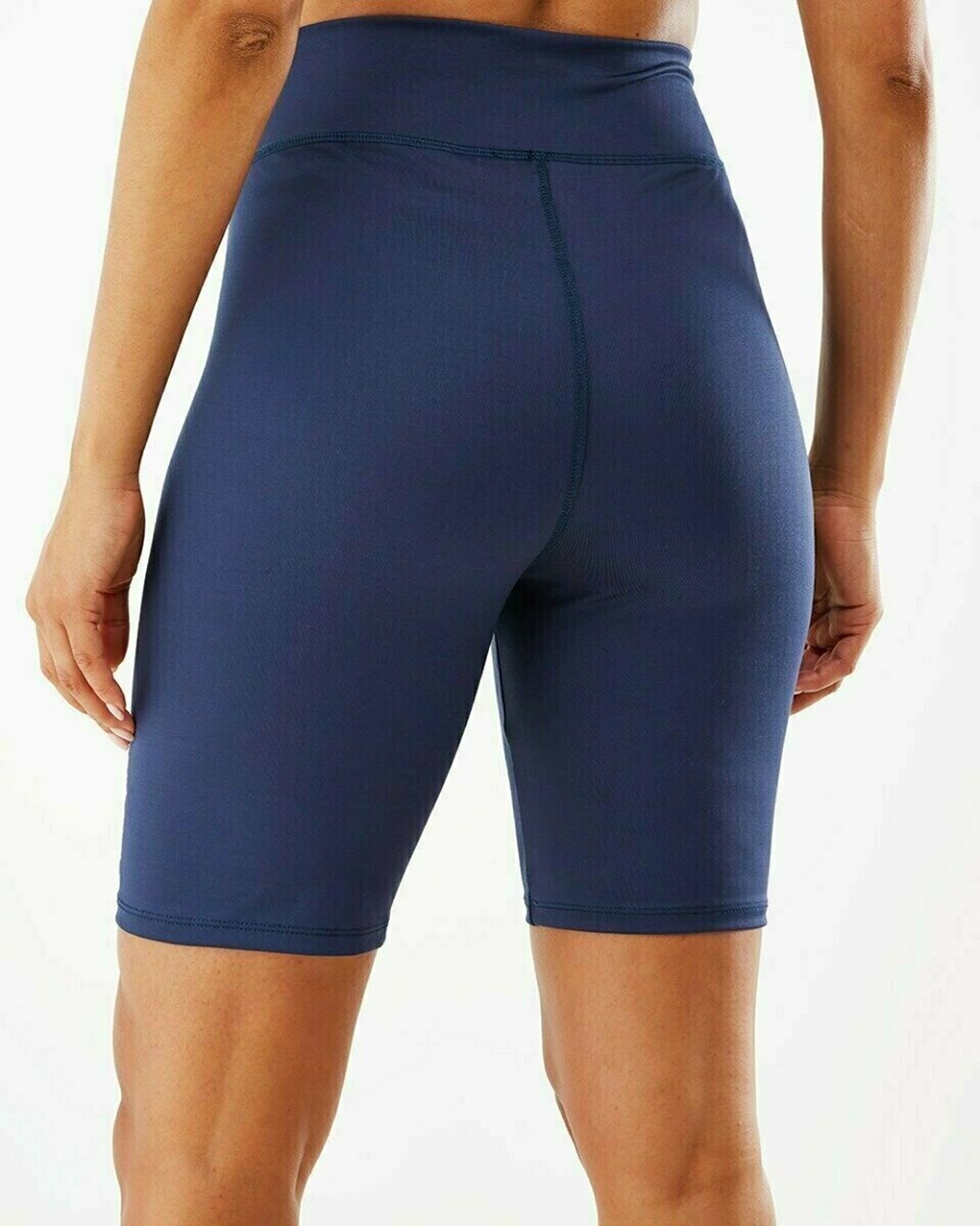 Mexx High waist bikershort Navy Niebieskie | WBLPN1092