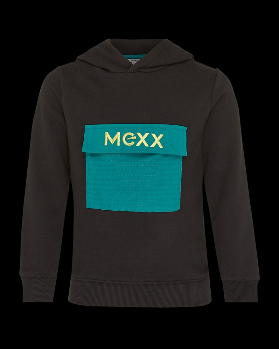 Mexx Hoodie Black Czarne | LEBUM4793