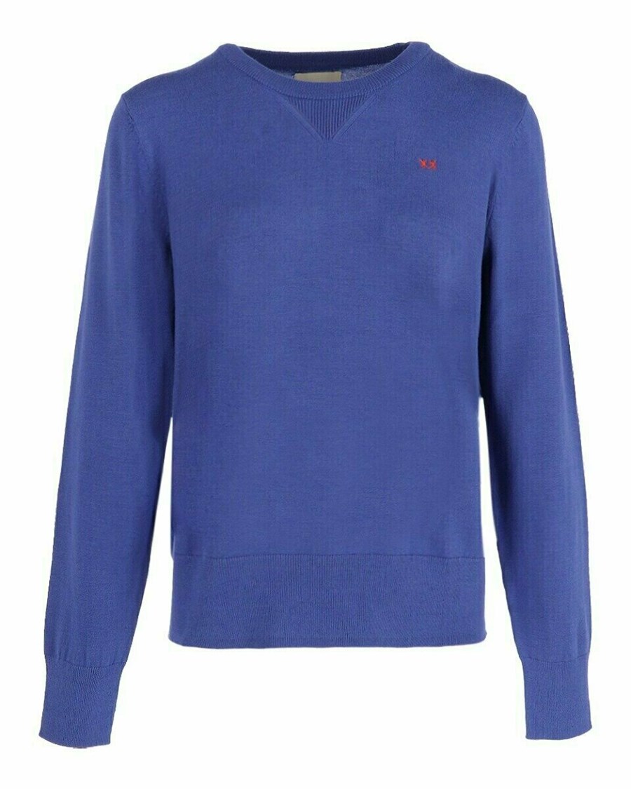 Mexx ILONA Round neck Pullover Cobalt Niebieskie | DPOSF0827