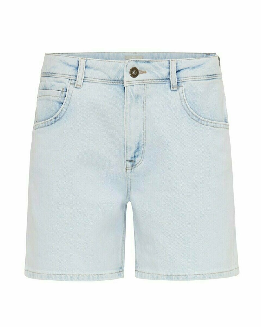 Mexx INA SHORT Mid waist/ Relaxed leg jeans Light Stone Niebieskie | ERBZH9056