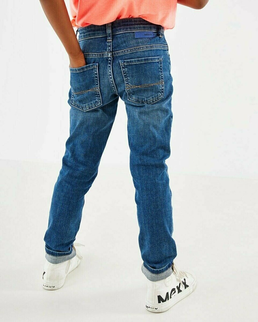 Mexx JAMY Slim waist/ Slim leg jeans Medium Blue Niebieskie | HOKRB8904