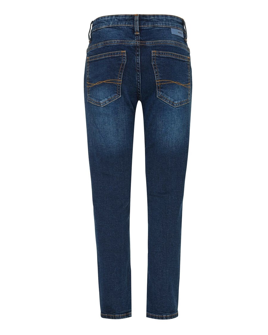 Mexx JESS Regular waist/ Prosty leg jeans Medium Used Niebieskie | QGNOD4520