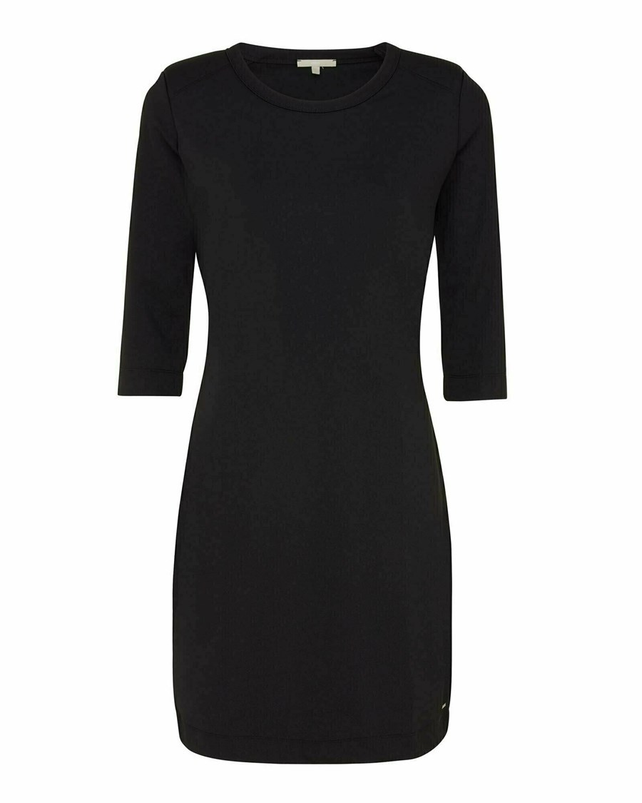 Mexx Jersey dress shoulderpads Black Czarne | BLYRM9836