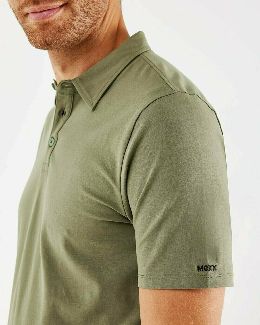 Mexx Jersey polo Army Green Zielone | RJQUT5718