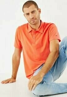 Mexx Jersey polo Bright Red Czerwone | RCWFD6042