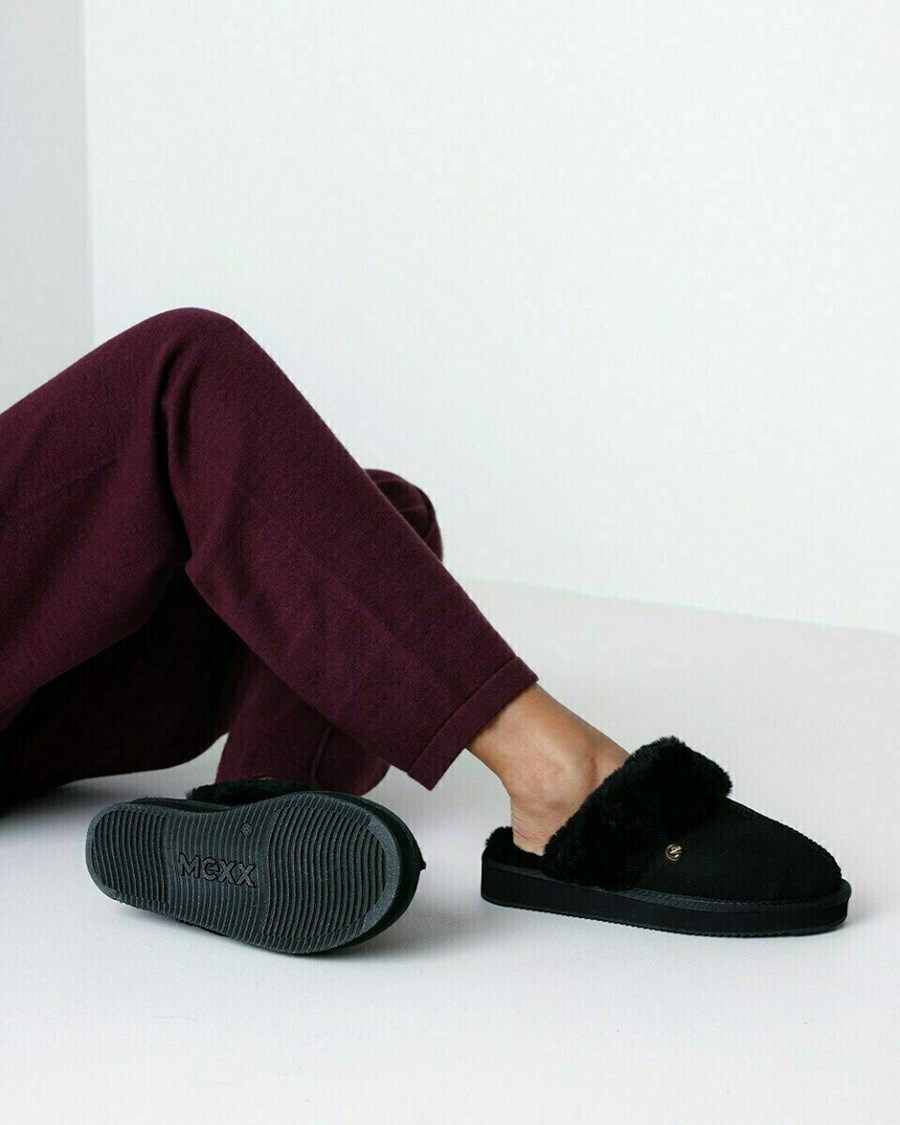 Mexx Kapcie Blixa black Czarne | YKWCM8327