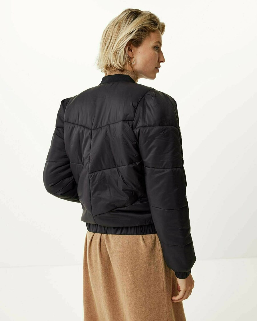 Mexx Krótkie padded bomber jacket Black Czarne | WSMEN2735