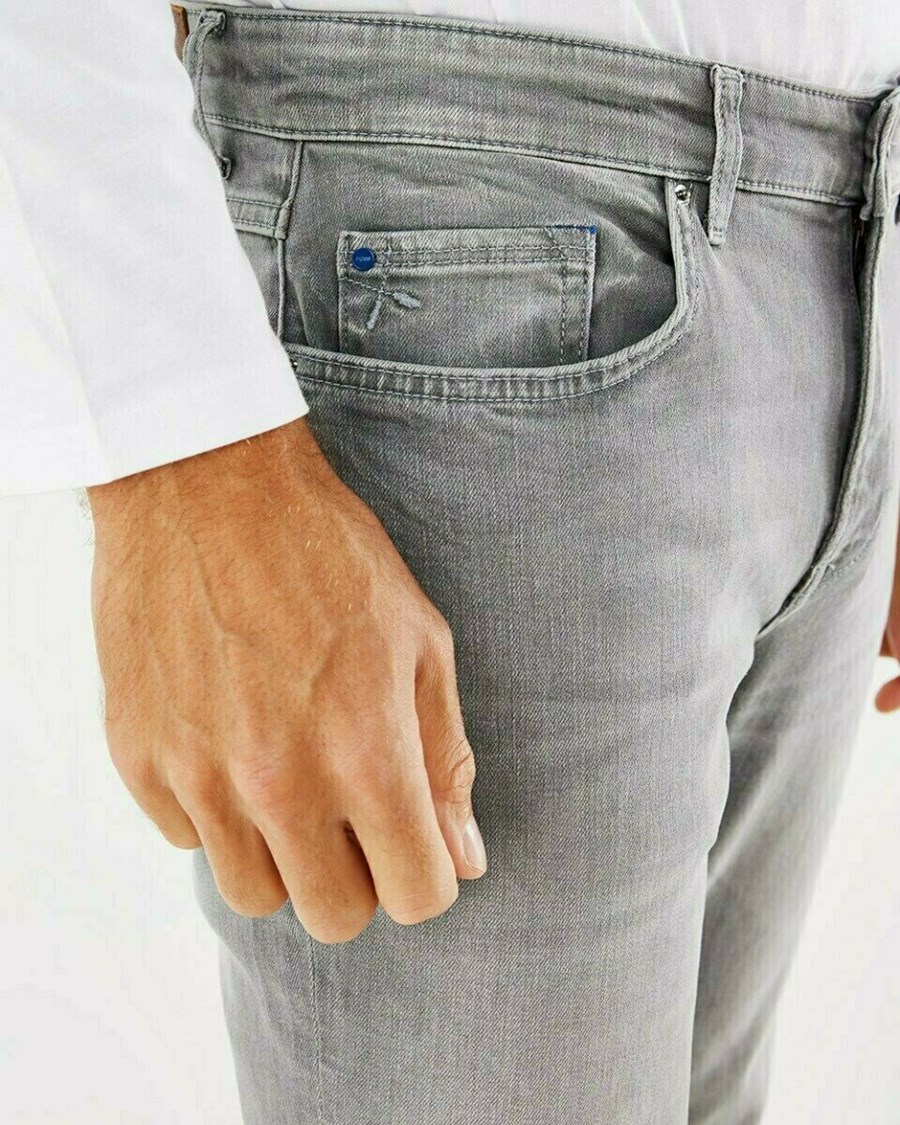 Mexx LOGAN Mid waist/ Slim leg jeans Grey Used Szare | RLTCZ2491