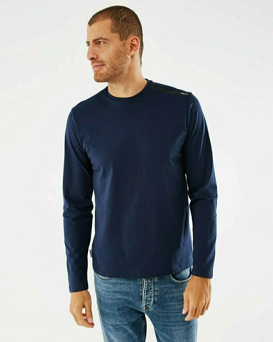 Mexx Long Sleeve t-shirt Navy Niebieskie | ZYBWN9327