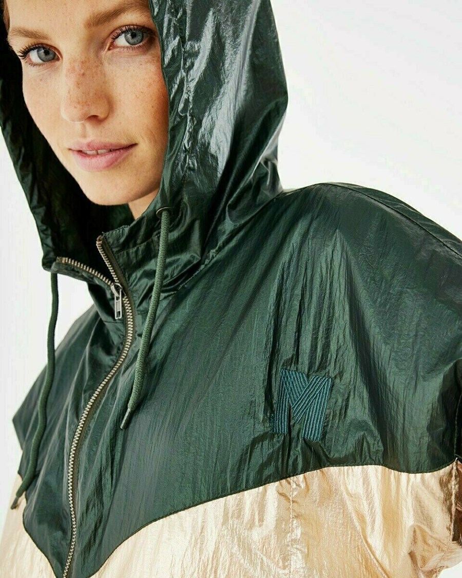 Mexx Loose fit shiny jacket Dark Green Metallic | NLKBG9846
