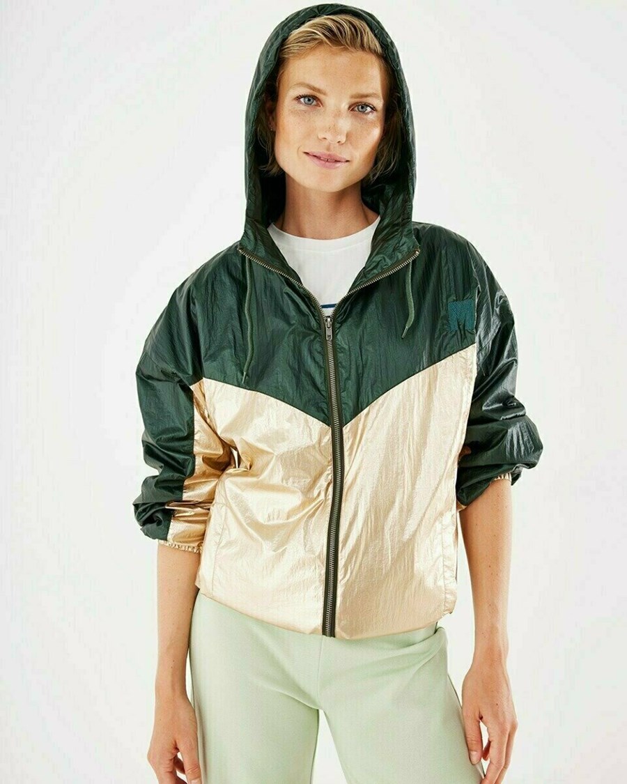 Mexx Loose fit shiny jacket Dark Green Metallic | NLKBG9846