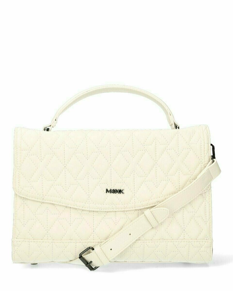 Mexx Medium crossbody bag Off White Białe | AGYNB9143