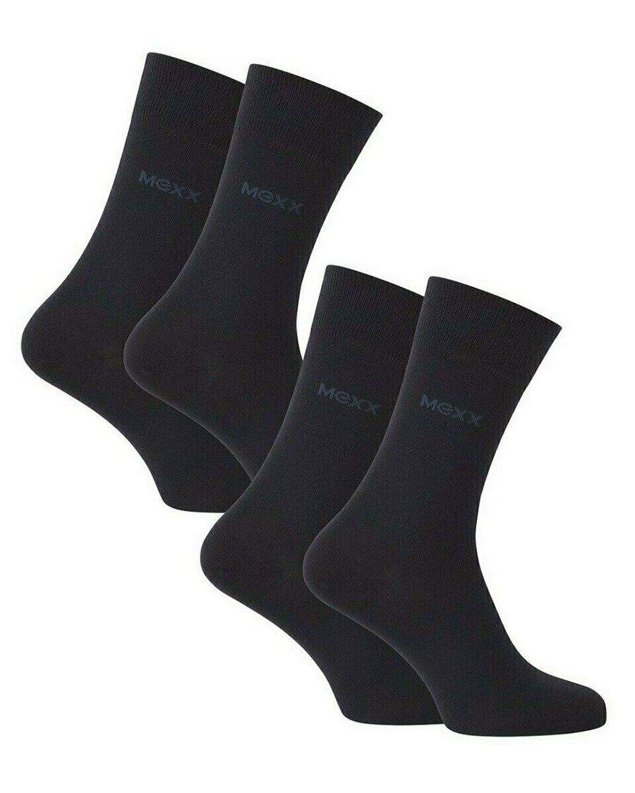 Mexx Mexx Mens Business socks (2-pack) Navy Niebieskie | YZQGX1092