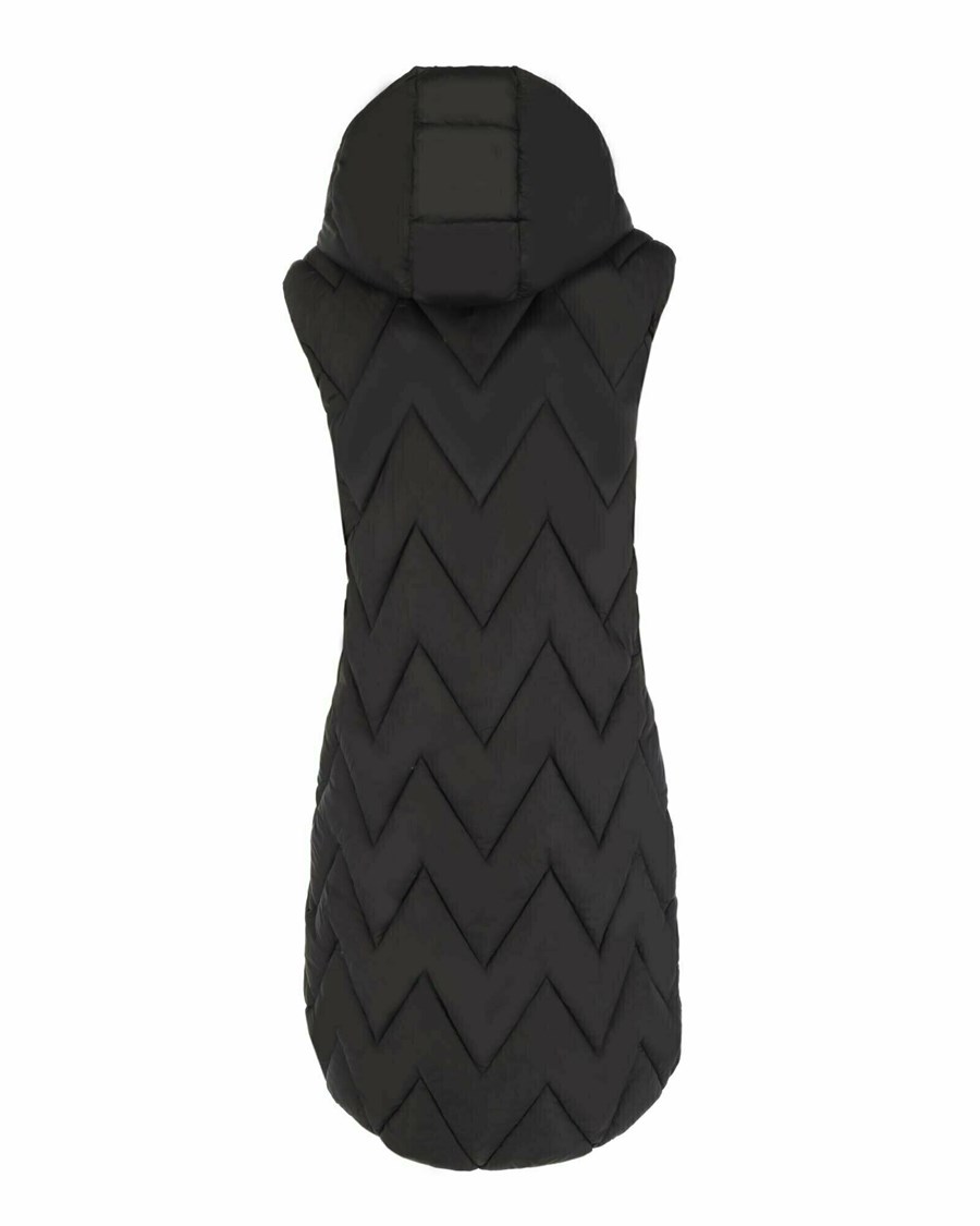 Mexx Nylon hooded bodywarmer Black Czarne | WDOAS1425