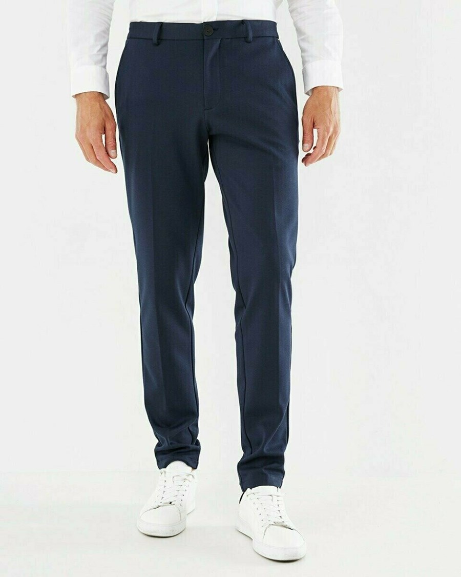 Mexx Pantalon Navy Niebieskie | SGVUY5927