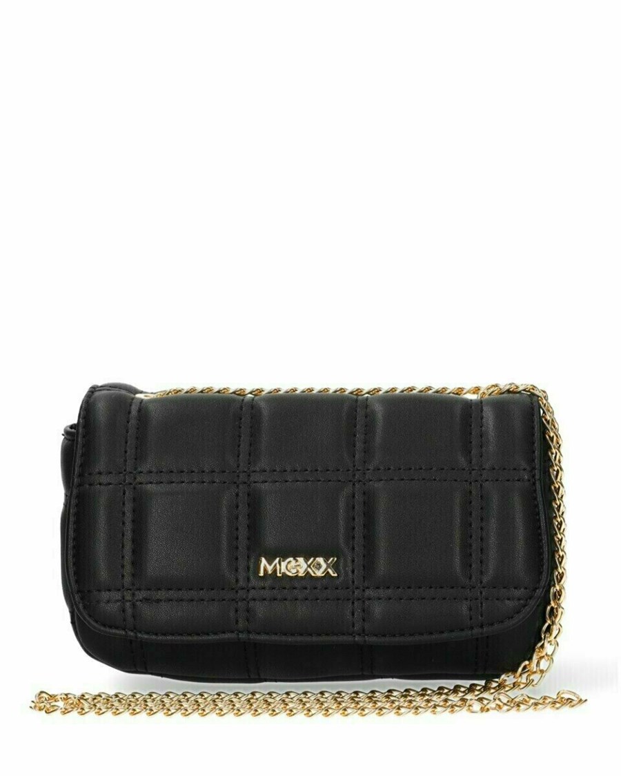 Mexx Pikowana crossbody bag Black Czarne | BHWEY8976
