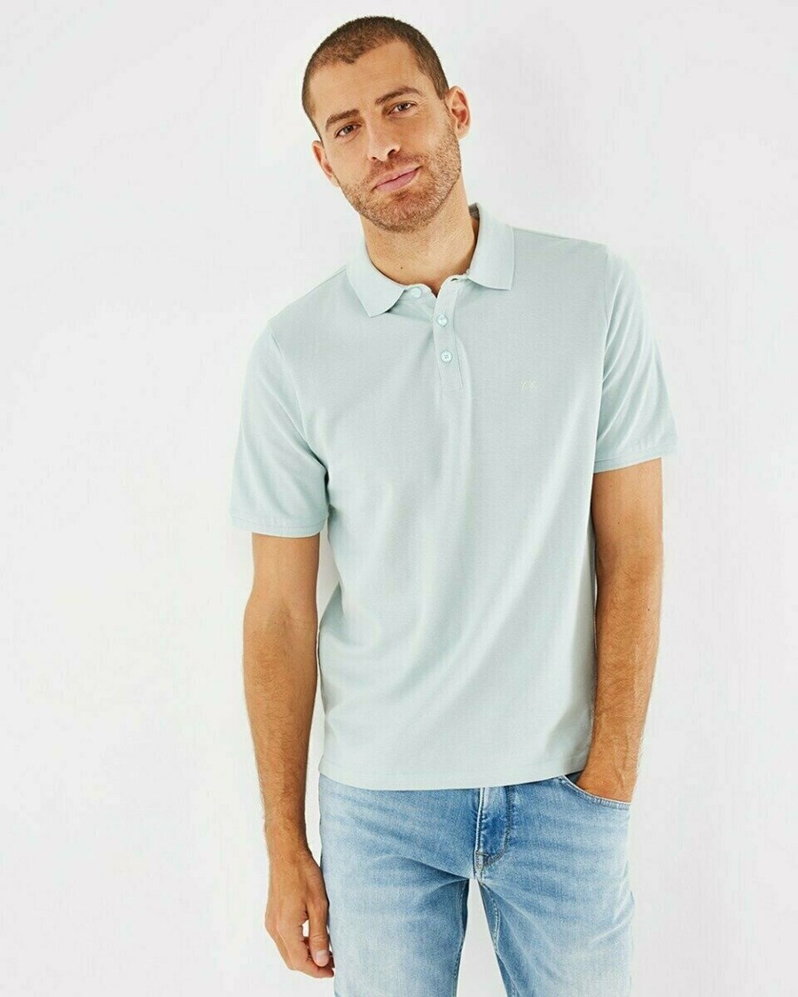 Mexx Pique polo Grey Mint Szare | NGSFY2980