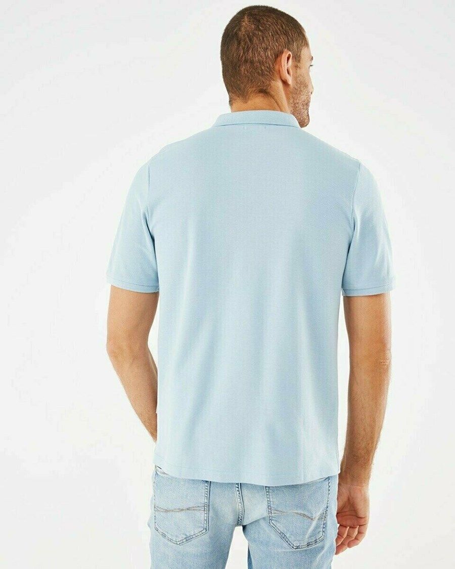 Mexx Pique polo Light Blue Niebieskie | BSYOC8457