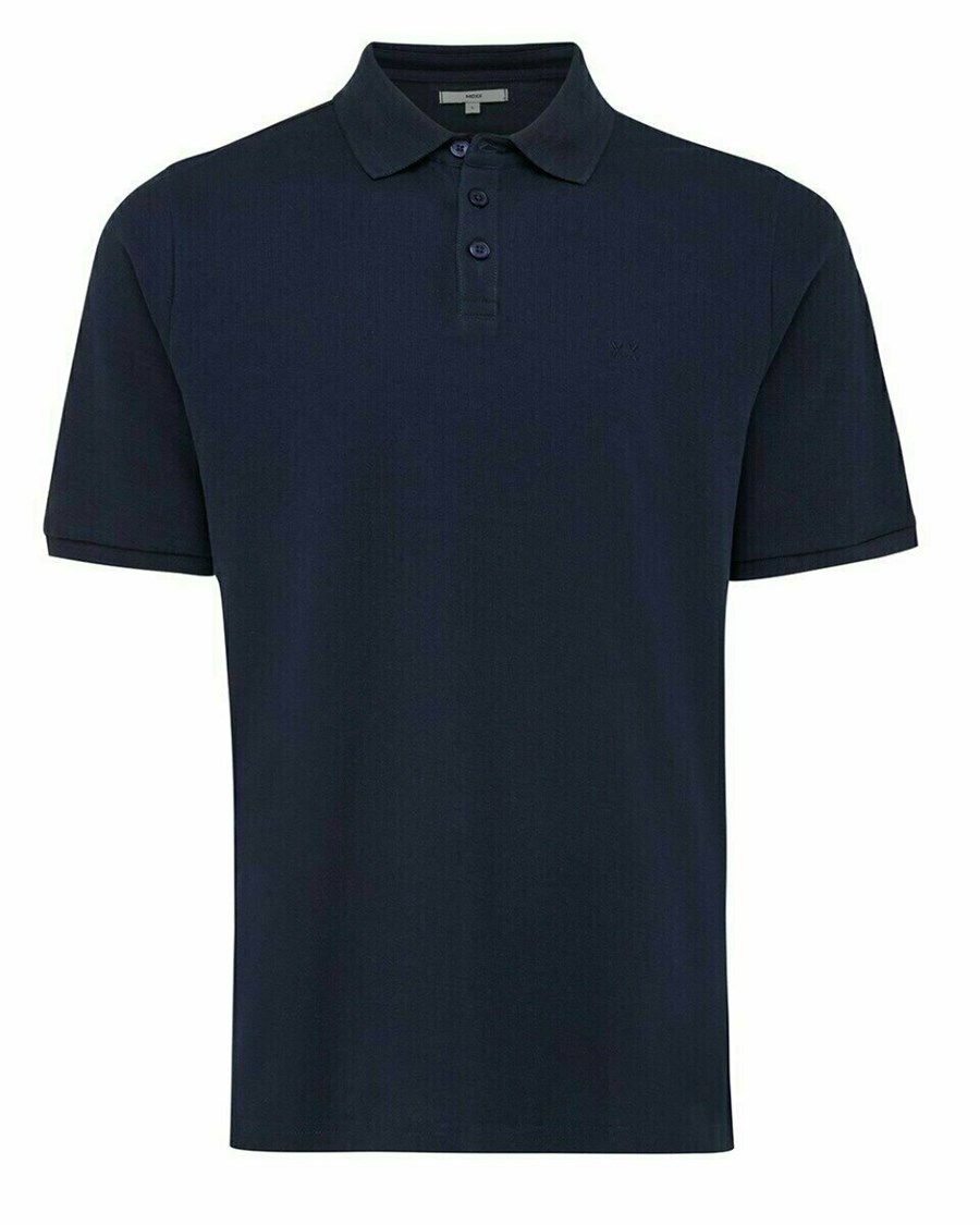 Mexx Pique polo Navy Niebieskie | JDYAI4625