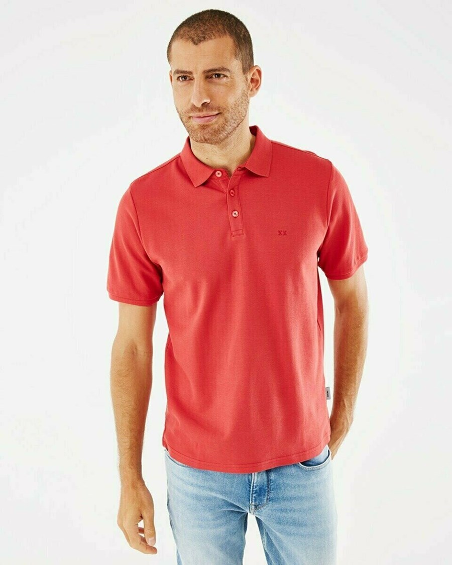 Mexx Pique polo Red Czerwone | QRGVC0679