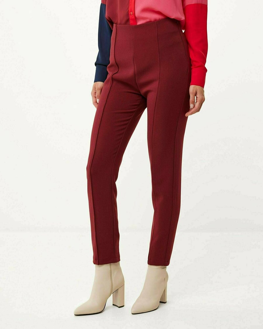 Mexx Prosty leg pantalon Dark Red Czerwone | GRSWX5648
