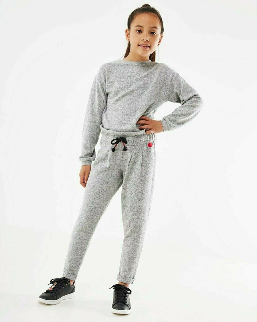 Mexx Rib velours jogger Dark Grey Szare | DKZLQ5019